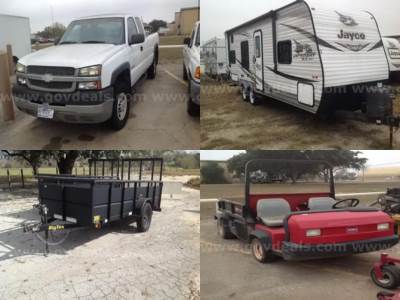 Variety of RV's, Groundskeeping Equipment, and More