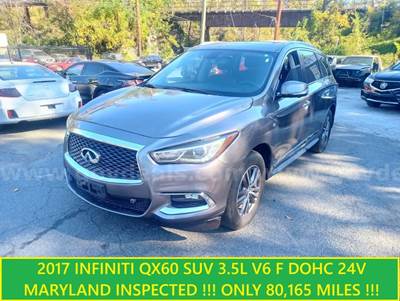 2017 Infiniti QX60 SUV....MARYLAND INSPECTED !!! ONLY 80,165 MILES !!!