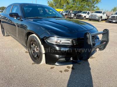 2018 Dodge Charger Police Pursuit – 103K Miles – Starts, Runs & Drives – Black - Push Bumper