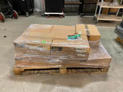 Pallet of 8 Caterpillar Electronic Control Modules & 3 Harness Assemblies