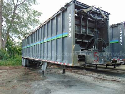 2017 Warren Open Top Push Out Refuse Trailer