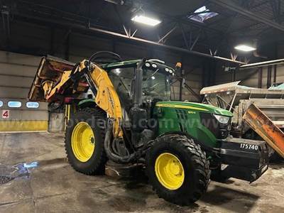 2017 John Deere 6110R Tractor - Alamo Boom Mower