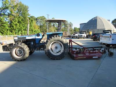 1996 New Holland 6640 Tractor - Brown 684 Mower