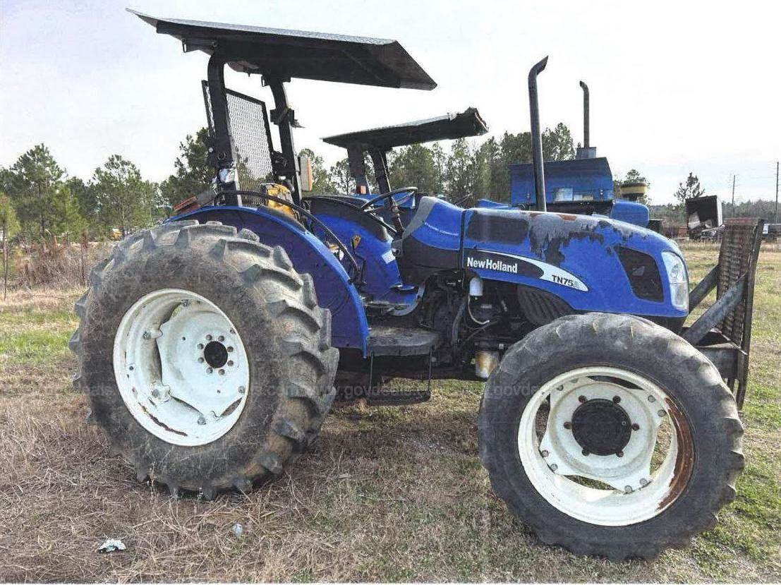 2007 New Holland TN75 Tractor 4WD For Sale Abbeville, GA 12583493