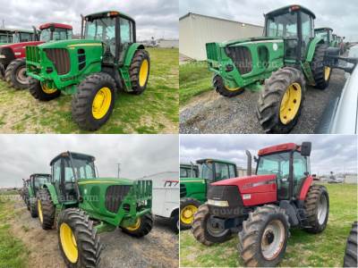 5 Lots: John Deere and Case IH Tractors
