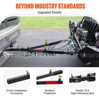 Brand New Lot of 240 VEVOR Tow Bar, 10000 Ibs Towing Capacity with Ropes, Powder-Coating Alloy Steel Bumper-Mounted