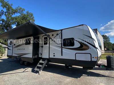 NO RESERVE ABSOLUTE AUCTION 2023 KEYSTONE SPRINTER LIMITED M-341 BIK CLEAN TITLE BANK REPO BUNKROOM TRAVEL TRAILER