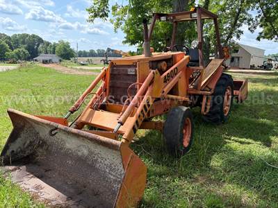 Case 480D with box blade