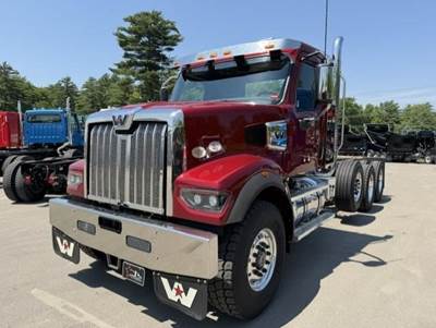 Western Star 49X Tri Axle Cab & Chassis Truck - Detroit, 600HP, 18 Speed Manual