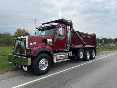 Western Star 49X Tri Axle Cab & Chassis Truck - Detroit, 600HP, 18 Speed Manual
