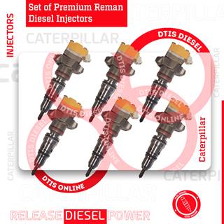 10R1257 (3126) – 6 INJECTORS SET – $1,200.00+$900.00 CORE FREE SHIPPING IN ALL ORDERS