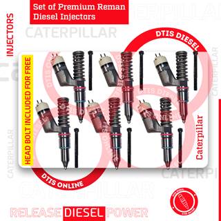 10R1273 (C-15) – 6 INJECTORS SET – $1,200.00 + $1,200.00 CORE FREE SHIPPING IN ALL ORDERS