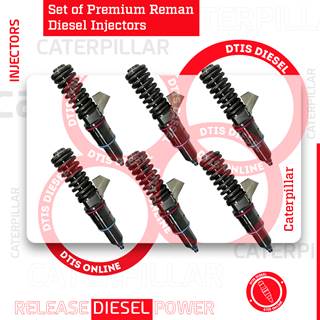 10R6163 (C-15) – SET OF PREMIUM REMAN DIESEL INJECTORS – 6 INJECTORS SET – $1,500.00 + $1,200.00 CORE FREE SHIPPING IN ALL ORDERS