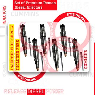 5579419 (ISX 15) – SET OF PREMIUM REMAN DIESEL INJECTORS – 6 INJECTORS SET INJECTOR FUEL SUPPLY INCLUDED FOR FREE – $2,400.00 + $600.00 CORE