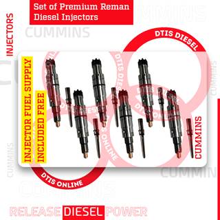 2897518 (ISX 12) – SET OF PREMIUM REMAN DIESEL INJECTORS – 6 INJECTORS SET FUEL SUPPLY INCLUDED – $2,400.00 + $600.00 CORE FREE SHIPPING IN ALL ORDERS