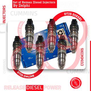 EX634434 (ISX) – 6 Injectors Set- $3,440+$600.00 Core Charge – REMAN by Delphi – Free Shipping in all orders