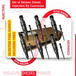 5579419 (ISX 15) – SET OF REMAN BY CUMMINS DIESEL INJECTORS – 6 INJECTORS SET INJECTOR FUEL SUPPLY INCLUDED FOR FREE – $7,509.45+ $600.00 CORE