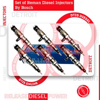 0986435646 REMAN by Bosch – 6 Injectors Set – $3,300.00 + $600.00 Core Free Shipping in all orders