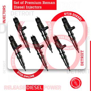 0986435624 – SET OF PREMIUM REMAN DIESEL INJECTORS – 6 Injectors Set – $1,800.00 + $600.00 Core Free Shipping in all orders