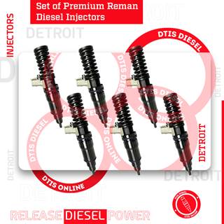 FE4E00001 (14.0) - SET OF PREMIUM REMAN DIESEL INJECTORS – 6 INJECTORS SET – $1,500.00 + $1,200.00 CORE FREE SHIPPING IN ALL ORDERS