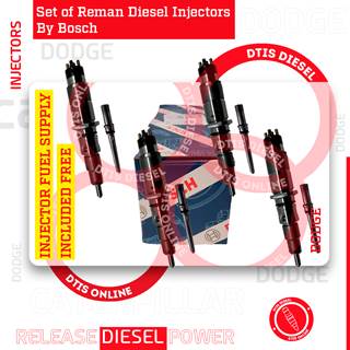 0986435597 Reman by Bosch – 4 INJECTORS SET FUEL SUPPLY INCLUDED – $1,560.00+$400.00 Core Charge Free Shipping in all orders