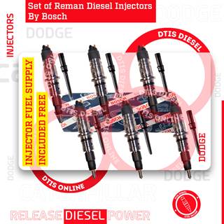 0986435573 (2013-2018) Cab & Chassis – 6 Injectors Set FUEL SUPPLY INCLUDED – $2,700.00 + $600.00 Core Free Shipping in all orders – REMAN by Bosch