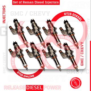 0986435502 LB7 (2001-2004 1/2) – 8 Injectors Set – $1,600.00 + $800.00 Core Free Shipping in all orders