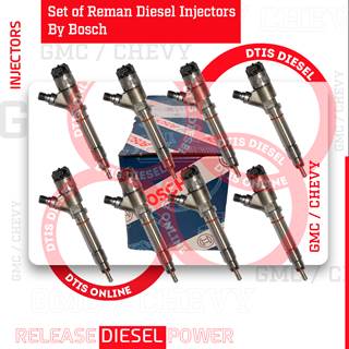 0986435504 LLY (2004 1/2 – 2005) – 8 Injectors Set – $3,480.00 + $800.00 Core Free Shipping in all orders