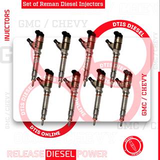 0986435521 LBZ (2006-2007 1/2) – 8 INJECTORS SET – $1,600.00 + $800.00 CORE FREE SHIPPING IN ALL ORDERS