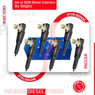 1972591 OEM BY DELPHI MX13 & MX10 – 6 INJECTOR SET – $4,500.00+$1,200.00 CORE CHARGE FREE SHIPPING IN ALL ORDERS