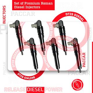 1825900 SET OF PREMIUM REMAN DIESEL INJECTORS MX13 & MX10 – 6 INJECTORS SET – $1,800.00 + $1,200.00 CORE FREE SHIPPING IN ALL ORDERS