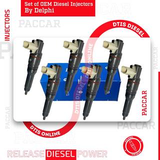 2005596 OEM BY DELPHI MX13 & MX10 – 6 INJECTOR SET – $4,500.00+$1,200.00 CORE CHARGE FREE SHIPPING IN ALL ORDERS
