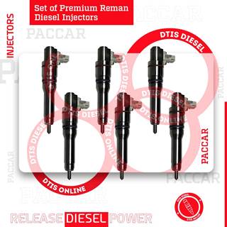 2005596 SET OF PREMIUM REMAN DIESEL INJECTORS MX13 & MX10 – 6 INJECTORS SET – $1,800.00 + $1,200.00 CORE FREE SHIPPING IN ALL ORDERS