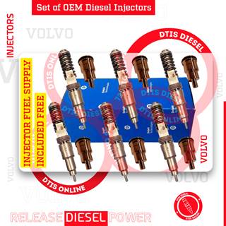85000496 D16F EPA07 – 6 OEM INJECTORS SET INJECTOR SLEEVE INCLUDED – $3,000.00 + $600.00 CORE FREE SHIPPING IN ALL ORDERS