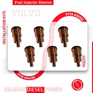 21351717 6 FLAT FUEL INJECTOR SLEEVES FOR VOLVO D13 INJECTORS – $300.00