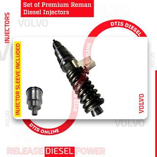 85013611 D13H EPA10/0BD13 – SET OF PREMIUM REMAN DIESEL INJECTORS 