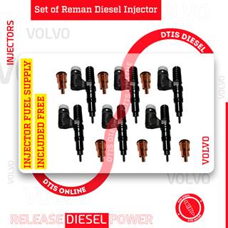 EX631007 D12 OLD STYLE DIESEL INJECTOR – $2,100.00+$1,200.00 – 6 INJECTOR SET – CORE CHARGE FREE SHIPPING IN ALL ORDERS