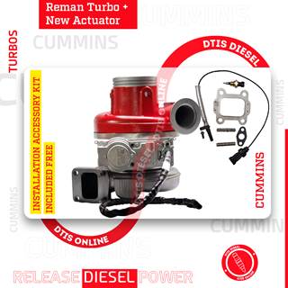 REBUILT 4309078RX CUMMINS ISX HE500VG/HE561VE TURBO DIESEL $2362.50+$600.00 CORE DEPOSIT NEW CALIBRATED ACTUATOR & INSTALLATION ACCESSORY KIT INCLUDED