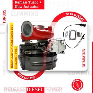 CUMMINS 6.7 REBUILT TURBO 3798318RX (2013-2017) HE300VG/HE351VE – $2,465.00+$600.00 CORE NEW CALIBRATED ACTUATOR & INSTALLATION ACCESSORY KIT INCLUDED