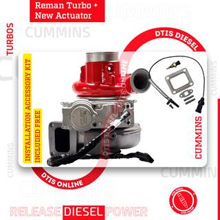 CUMMINS ISM 4309124 REBUILT TURBO DIESEL HE400VG/HE451VE  $2,362.50+$600.00 CORE DEPOSIT NEW CALIBRATED ACTUATOR & INSTALLATION ACCESSORY KIT INCLUDED