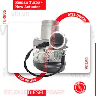 REBUILT VOLVO D16H/D16J/EPA10/EPA14 TURBO #85141065 HE500VG/HE551VE – $2,900.00+$600.00 CORE DEPOSIT – NEW CALIBRATED ACTUATOR INCLUDED