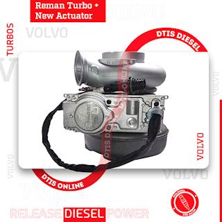 REBUILT VOLVO D11H/D11J/EPA10/EPA14 #85141057 TURBO HE400VG/HE451VE – $2,700.00+$600.00 CORE DEPOSIT – NEW CALIBRATED ACTUATOR INCLUDED
