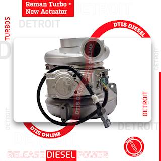 REBUILT 14.0L #5352845 TURBO DETROIT DIESEL TRUCK SERIES HE531VE – $2,100.00+$600.00 CORE DEPOSIT – NEW CALIBRATED ACTUATOR INCLUDED