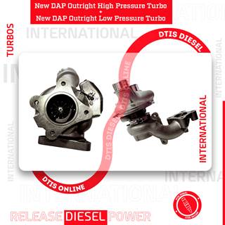 New high DAP outright high pressure diesel turbo + New DAP outright low pressure diesel turbo for International 7-7.6L / I334