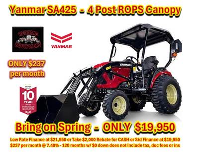 Yanmar SA425-LX Tractor - Bring on Spring Sales Event - $237 Per Month