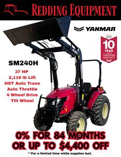 2025 Yanmar SM240H Tractor - 0% for 84 Months or up to $4,400 off