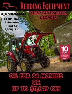 2025 Yanmar YT359C Cab Tractor and Loader -- 0% for 84 Months or $11,049 Off