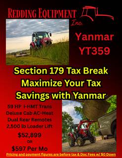 2025 Yanmar YT359C Cab Tractor and Loader