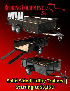 2025 Summit Solid Side Utility Trailer with Split Ramp Tailgate