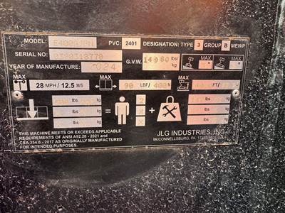 JLG E400AJPN Articulating Boom Lift